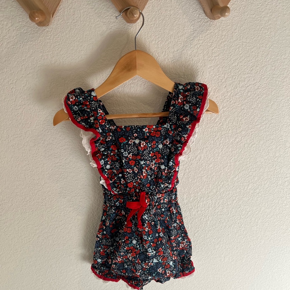 Floral Ruffle Kids Dress